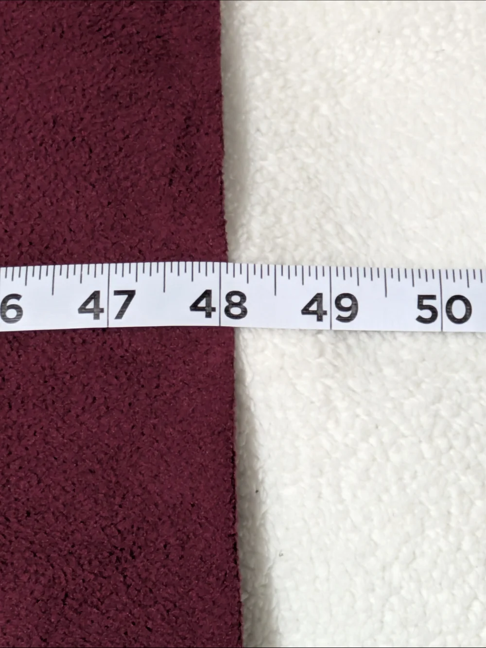Burgundy Fleece Throw Blanket — Soft Solid Maroon Couch Blanket 48